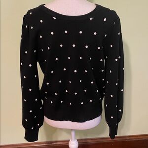 Adrianna Papell polka dot sweater in EUC, size L